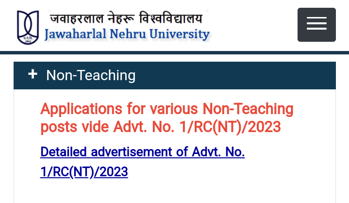 JNU NON TEACHING VACANCY EXAM CITY OUT : दिल्ली नॉन टीचिंग भर्ती 2023 एडमिट कार्ड जल्द