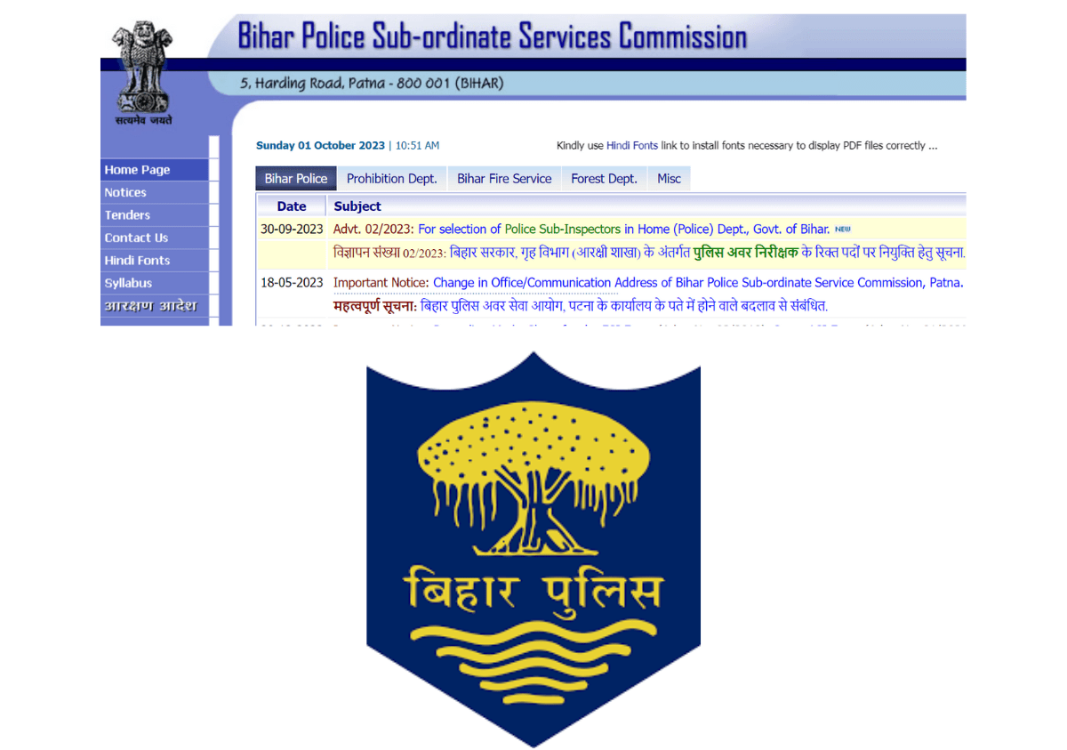 Bihar Police SI Admit Card 2023 Out, Exam Date, Download Link - Geeks For  Geeks