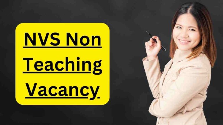 NVS Non Teaching Vacancy