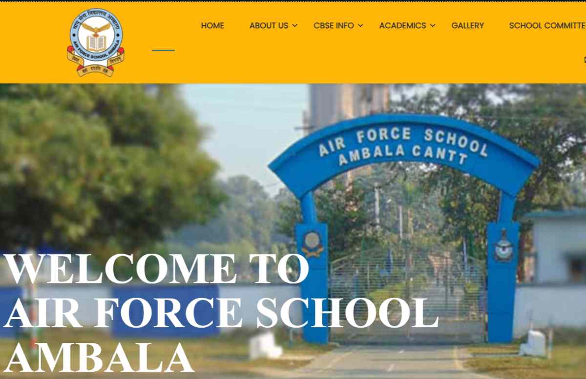 Air Force School Vacancy