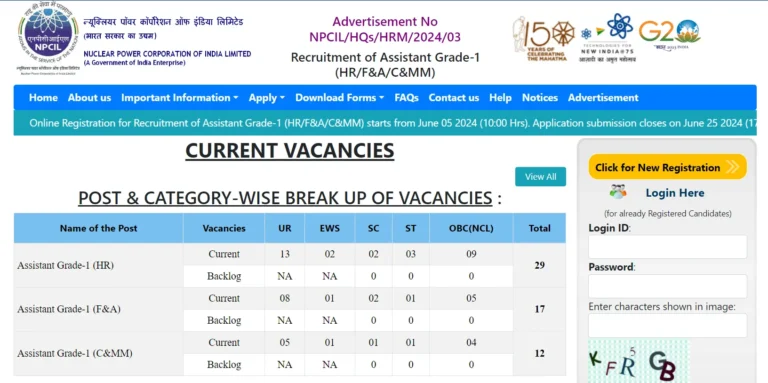 NPCIL Group C Vacancy